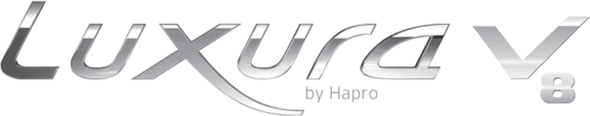 Luxura V8 logo by Hapro