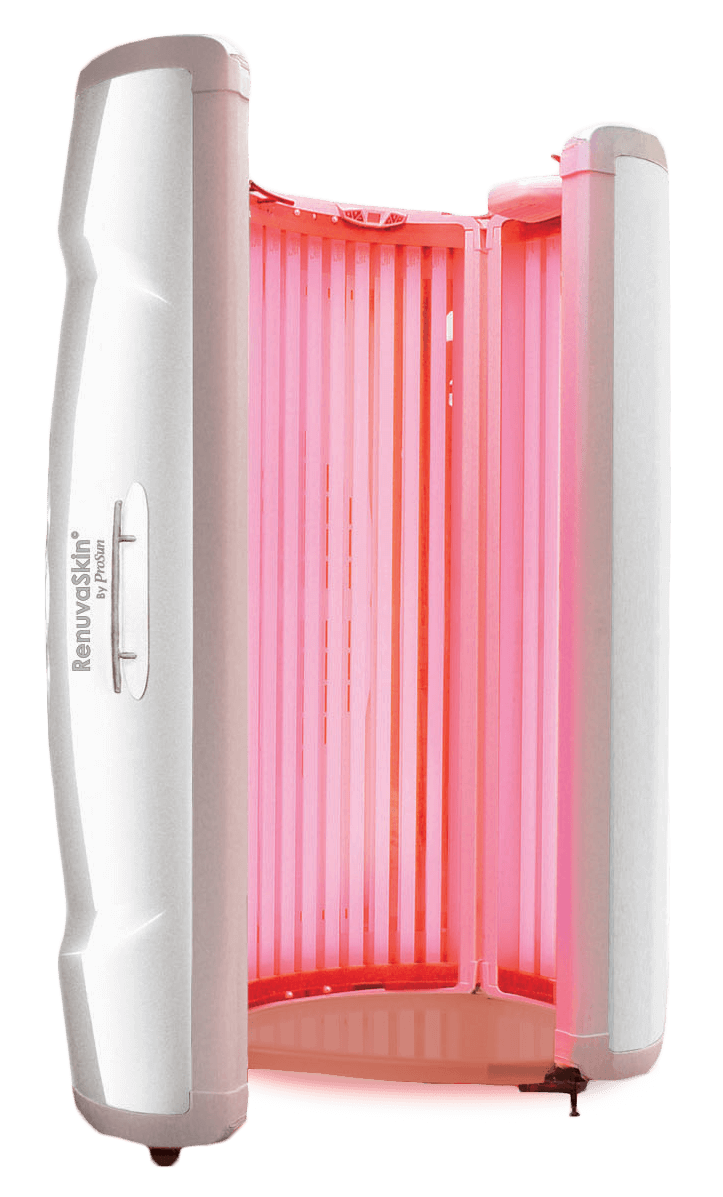 red light therapy booth